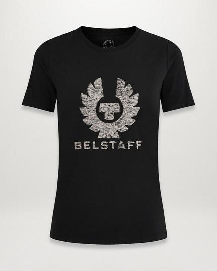 T-Shirt Belstaff Femme Mariola Phoenix Noir Coton Soldes YZ0315867